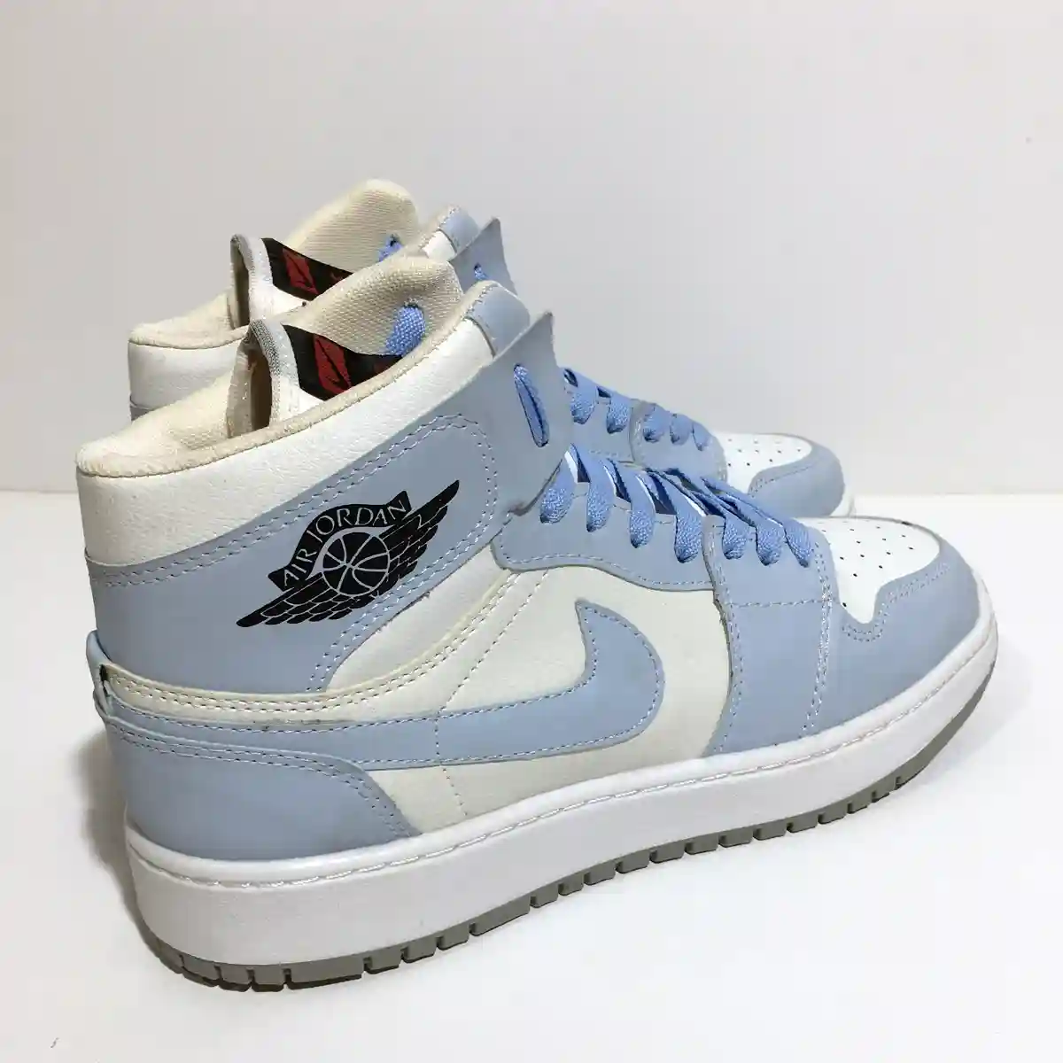 کفش کتونی ساقدار مردانه نایک جردن وان Jordan 1 آبی روشن کد 219